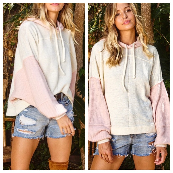 Color-block sweater/sweatshirt hoodie fabulous - Picture 2 of 7